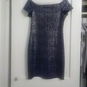 Boat neckline party dress